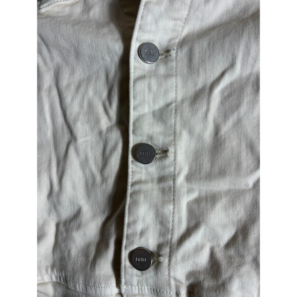 Maeve Anthropologie Jumpsuit Womens XL 12/14 White Belted Waist Collar Button Up - Picture 7 of 11